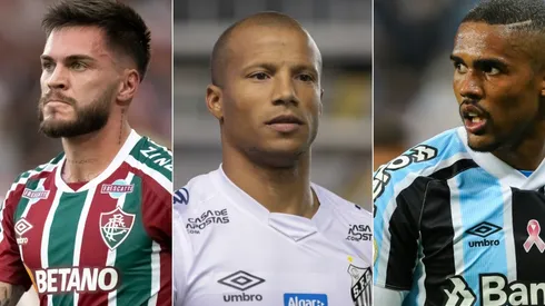 Foto: Pedro H. Tesch/Jorge Rodrigues/ Marcello Zambrana/AGIF -Nathan, Carlos Sanchez e Douglas Costa