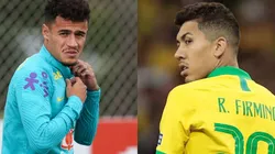 Foto Philippe Coutinho: Alexandre Schneider/Getty Images e Foto Roberto Firmino: Marcello Zambrana/AGIF