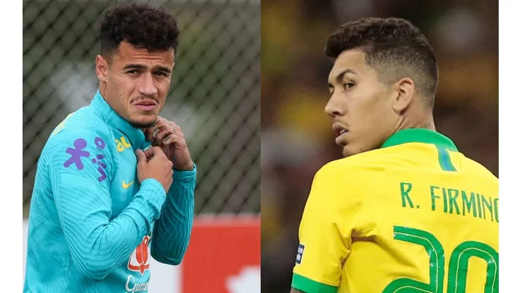 Foto Philippe Coutinho: Alexandre Schneider/Getty Images e Foto Roberto Firmino: Marcello Zambrana/AGIF
