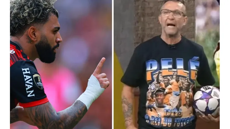 Getty Images/Hector Vivas e Foto: Os Donos da Bola/YouTube - Neto cobra Gabigol