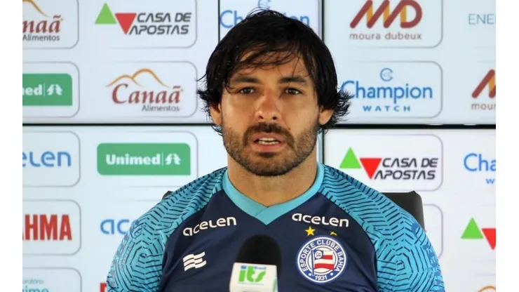 Foto: Reprodução/Bahia EC - Ricardo Goulart renovou contrato até o final de 2023