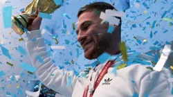 Foto: Reprodução/Brighton - Mac Allister teve recepção de gala no Brighton após título da Copa pela Argentina