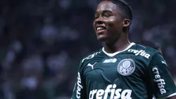 Endrick com a camisa do Palmeiras - Foto: Marcello Zambrana/AGIF