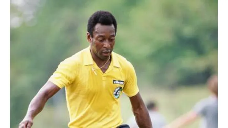 Pelé nos tempos de NY Cosmos, em 1977