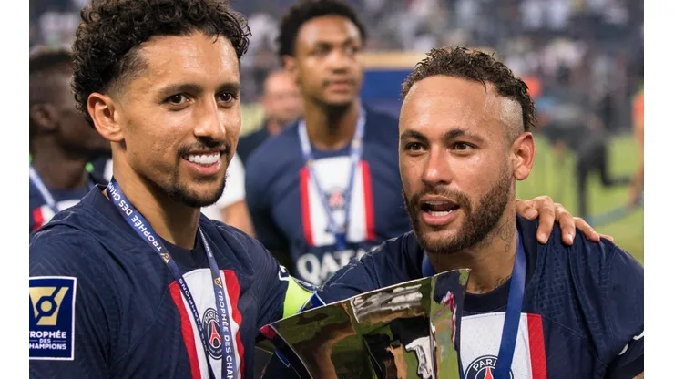 Getty Images/Amir Levy - Neymar faz jogada linda no PSG
