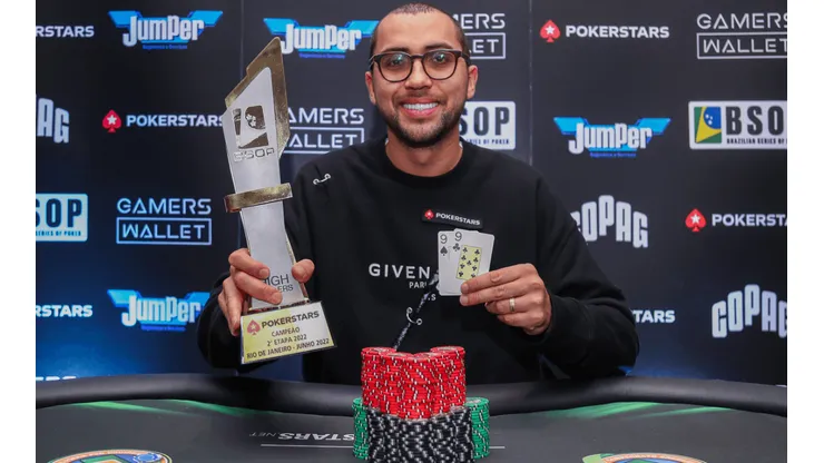 Rafael Moraes venceu o High Rollers do BSOP RJ em 2022 (Foto: Rafael Terra/BSOP)