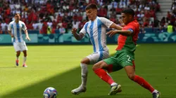 Jogadores da Argentina e Marrocos na partida das Olimpíadas 2024 Foto: AFA
