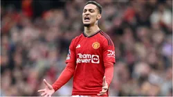 Foto: Michael Regan/Getty Images - Antony em partida do Manchester United