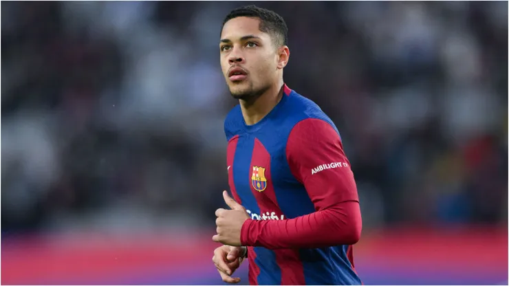Foto: David Ramos/Getty Images - Vitor Roque no Barcelona