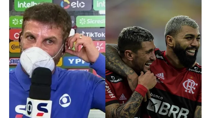 Fotos: Reprodução/SporTV e Thiago Ribeiro/AGIF - Pedrinho: comentarista questionou escolha do novo treinador