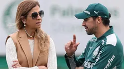 Foto: Cesar Greco/Palmeiras/Divulgação - Leila e Abel: Palmeiras pode seguir negociando jogadores