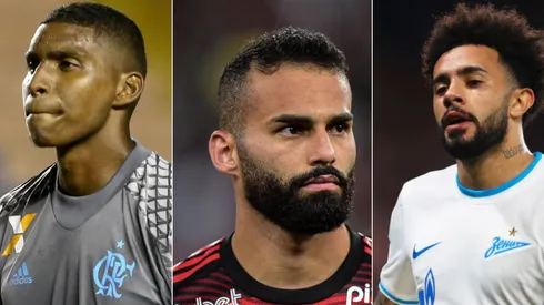 Fotos: Clive Rose/ Getty Images; Marcello Zambrana e Thiago Ribeiro/AGIF – Hugo Souza, Thiago Maia, Claudinho