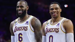 LeBron e Westbrook durante a atual temporada