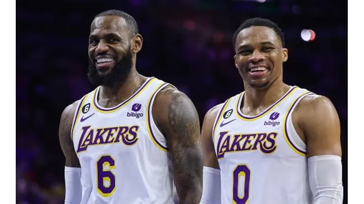 LeBron e Westbrook durante a atual temporada