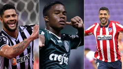 Alexandre Schneider; Angel Martinez; Yuri Edmundo-Pool/Getty Images - Hulk, Endrick e Suarez