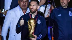 Getty Images/Marcelo Endelli - Messi recebeu homenagem inusitada