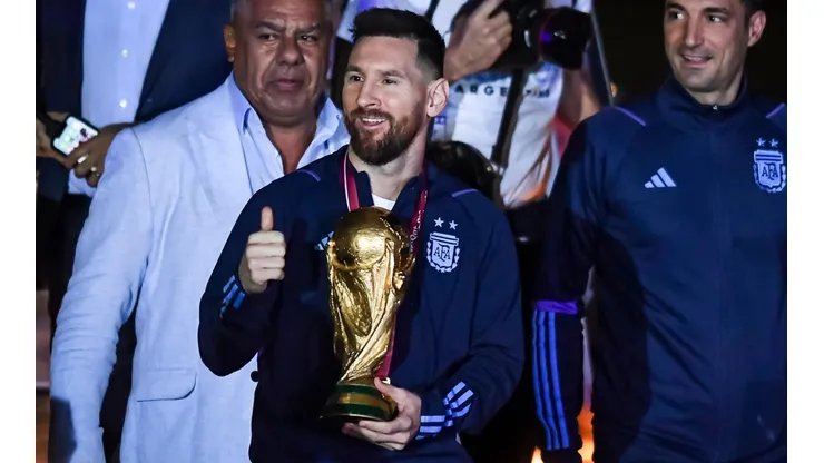 Getty Images/Marcelo Endelli - Messi recebeu homenagem inusitada