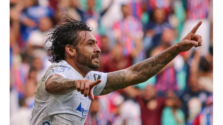 Ricardo Goulart com a camisa do Bahia - Foto: Renan Oliveira/AGIF