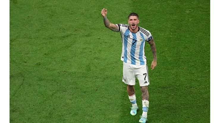 Foto: Catherine Ivill/Getty Images - De Paul comemora título da Argentina na Copa do Mundo