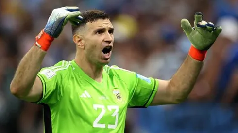 Foto: Lars Baron/Getty Images - Emiliano Martínez brilhou nas disputas de pênaltis