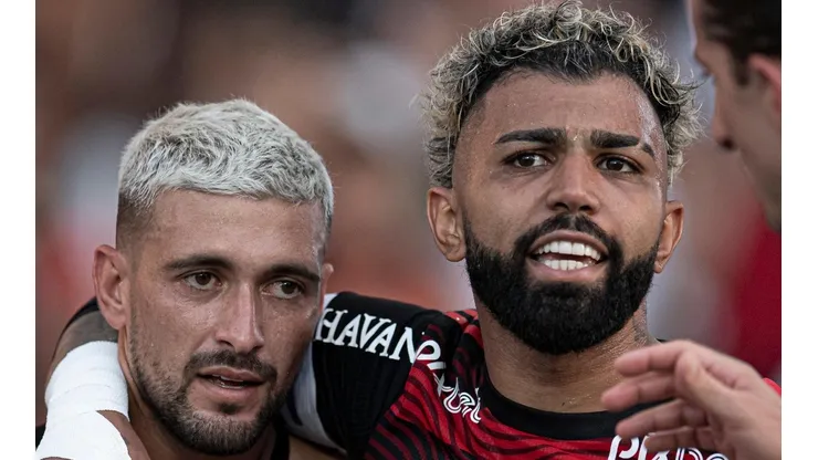 Foto: Jorge Rodrigues/AGIF - Arrascaeta e Gabigol
