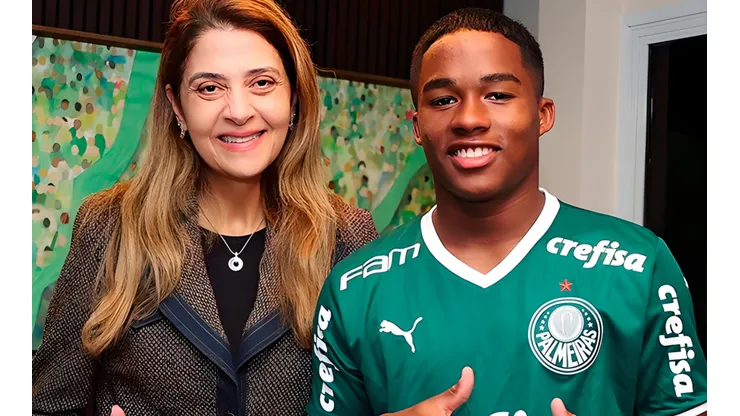 Leila acertou a venda de Endrick ao Real Madrid - Foto: Fábio Menotti/Palmeiras