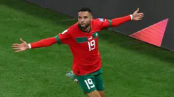 Foto: Alex Grimm/Getty Images - En-Nesyri marcou o último gol de Marrocos, contra Portugal.