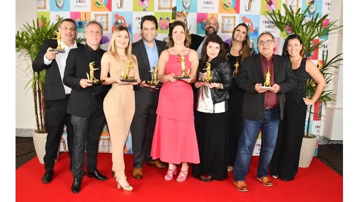Equipe do BSOP durante premiação do Caio Awards 2022 (Foto: Reprodução instagram oficial BSOP @bsopoficial)
