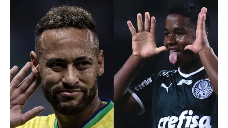 Foto Neymar: Pedro Martins/AGIF e Foto Endrick: Ettore Chiereguini/AGIF
