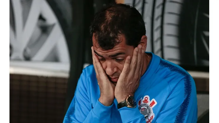 Foto: Marcello Zambrana/AGIF - Corinthians de Fábio Carille perdeu para Segovia e o Del Valle na Sul-Americana de 2019