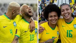 Getty Images e Thais Magalhães/CBF. Seleção Brasileira estará de volta em 2023, na modalidade feminina, para a Copa do Mundo da Austrália