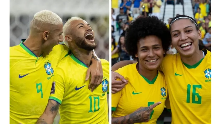 Getty Images e Thais Magalhães/CBF. Seleção Brasileira estará de volta em 2023, na modalidade feminina, para a Copa do Mundo da Austrália