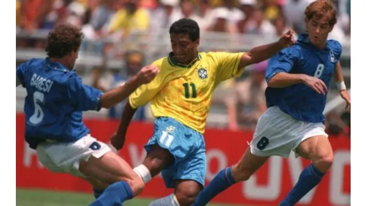 Foto: Mike Hewitt/ALLSPORT - Romário conquistou o Tetra com o Brasil em 1994