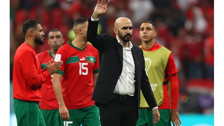 Foto: Lars Baron/Getty Images - Regragui comentou sobre a eliminação de Marrocos