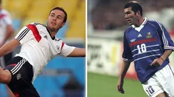 Agif/Fernando Soutello e Getty Images/Stu Forster - Götze e Zidane decidiram finais de Copa do Mundo