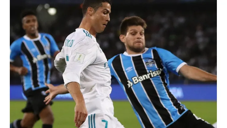 Getty Images/Francois Nel - Cristiano Ronaldo esbarra com ex-Colorado