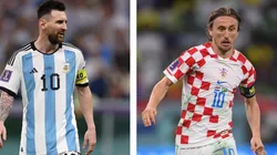 Foto Messi: Julian Finney/Getty Images - Foto Modric: Laurence Griffiths/Getty Images - Messi e Modric são os destaques de Argentina e Croácia