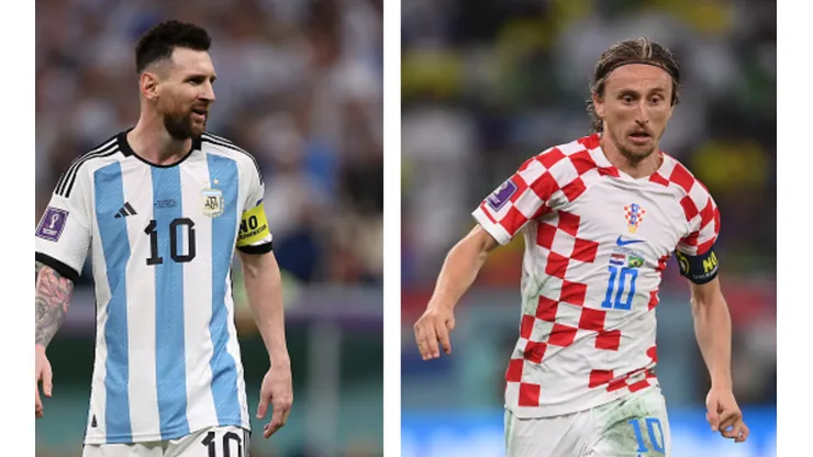 Foto Messi: Julian Finney/Getty Images - Foto Modric: Laurence Griffiths/Getty Images - Messi e Modric são os destaques de Argentina e Croácia