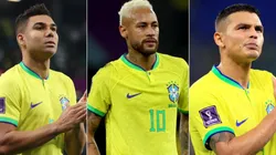 Buda Mendes, Michael Steele, Lars Baron/Getty Images - Casemiro, Neymar e Thiago Silva