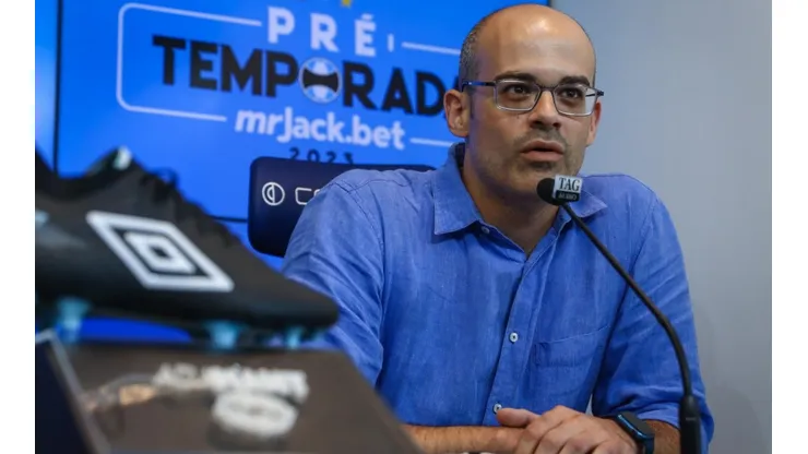 Foto: Lucas Uebel/Grêmio/Divulgação - Paulo Caleffi: dirigente confirmou que novo goleiro pode chegar ao Grêmio