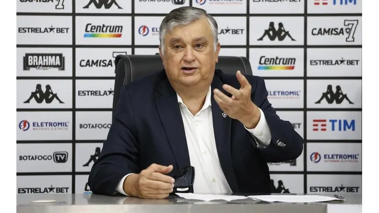 Foto: Reprodução/Botafogo - Durcesio Mello, presidente do Botafogo
