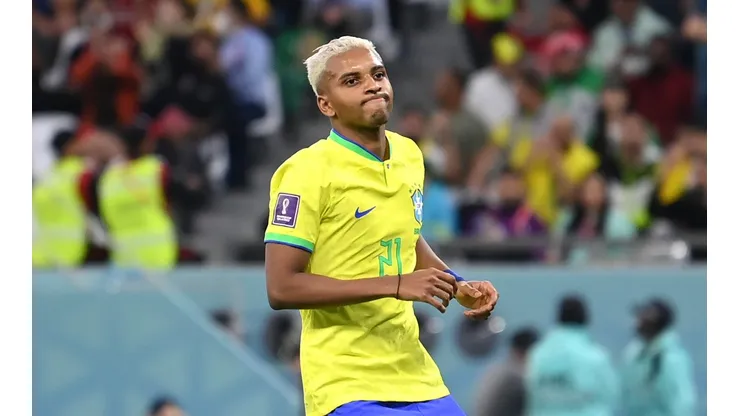 Laurence Griffiths/Getty Images. Rodrygo vai às redes sociais se lamentar por eliminação na Copa do Mundo