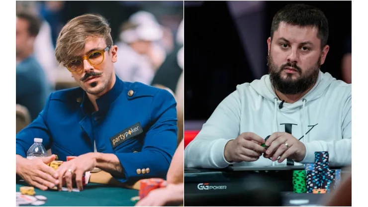 Yuri Martins venceu bem mais que Matija Dobric (Fotos: Hayley Hochstetler e Rachel Kay Miller/PokerNews)