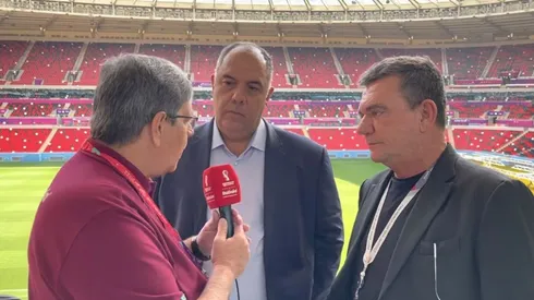 Foto: Reprodução Wellington Campos FC/YouTube - Marcos Braz e Andrés Sanchez