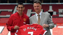 Chris Brunskill/Getty Images. Dí Maria e Van Gaal não se deram bem na Inglaterra
