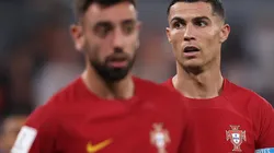 Getty Images/Julian Finney - Bruno Fernandes e Cristiano Ronaldo lidam com problemas