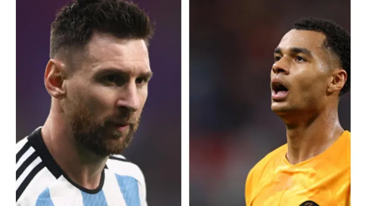 Foto Messi: Robert Cianflone/Getty Images for Football Australia - Foto Gakpo: Richard Heathcote/Getty Images - Argentina e Países Baixos voltam a se enfrentar em uma Copa do Mundo