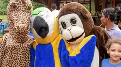 Secretaria realiza vacinação em zoológico para auxiliar o avanço da cobertura. Imagem/Reprodução: Secretaria de Saúde do DF.