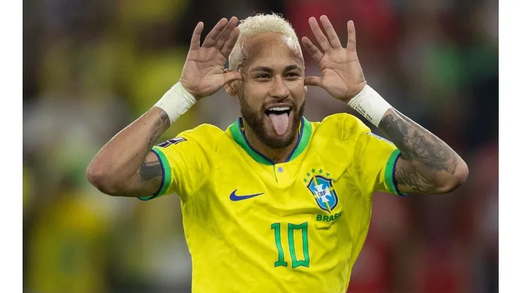 Divulgação: Lucas Figueiredo/CBF - Neymar volta na Copa do Mundo marcando gol