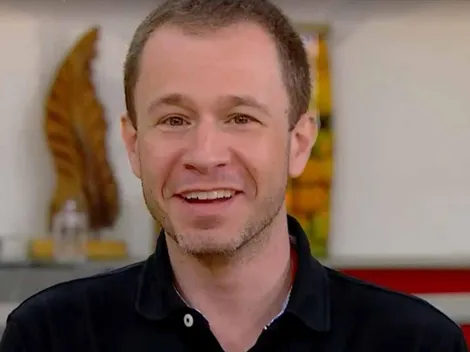 Tiago Leifert corneta time de Ceni durante transmissão entre Argentina x Polônia